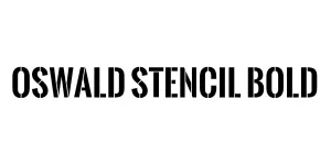 Oswald Stencil Bold Font