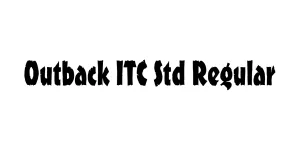 Outback ITC Std Regular Font