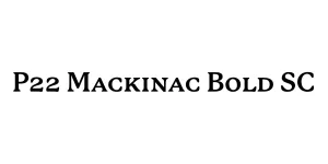 P22 Mackinac Bold SC Font