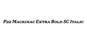 P22 Mackinac Extra Bold SC Italic Font