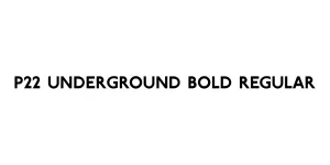 P22 Underground Bold Regular Font