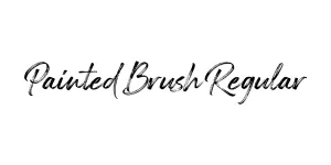 Painted Brush Regular Font