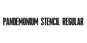 Pandemonium Stencil Regular Font