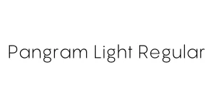 Pangram Light Regular Font