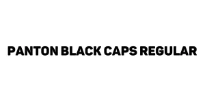Panton Black Caps Regular Font