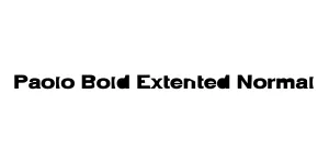 Paolo Bold Extented Normal Font
