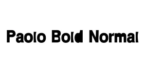 Paolo Bold Normal Font