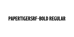 PaperTigerSrf-Bold Regular Font