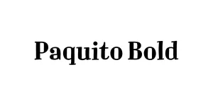 Paquito Bold Font