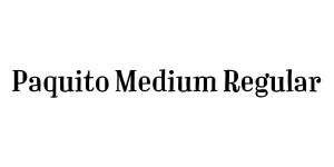 Paquito Medium Regular Font