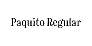 Paquito Regular Font