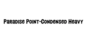 Paradise Point-Condensed Heavy Font
