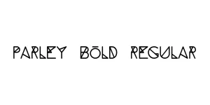 Parley bold Regular Font
