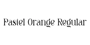 Pastel Orange Regular Font