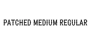 Patched Medium Regular Font