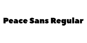 Peace Sans Regular Font