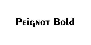 Peignot Bold Font
