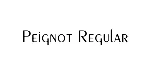 Peignot Regular Font