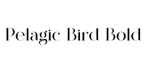 Pelagic Bird Bold Font