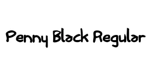 Penny Black Regular Font