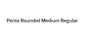 Penta Rounded Medium Regular Font