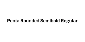 Penta Rounded Semibold Regular Font