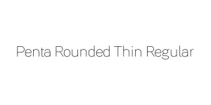 Penta Rounded Thin Regular Font