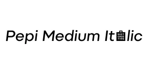 Pepi Medium Italic Font