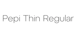 Pepi Thin Regular Font
