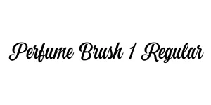 Perfume Brush 1 Regular Font
