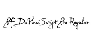 PF DaVinci Script Pro Regular Font