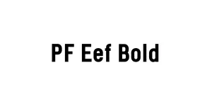 PF Eef Bold Font