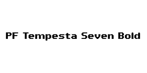 PF Tempesta Seven Bold Font