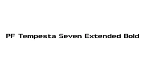 PF Tempesta Seven Extended Bold Font