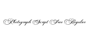 Photograph Script Free Regular Font