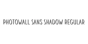 PhotoWall Sans Shadow Regular Font