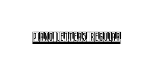 Piano Letters Regular Font
