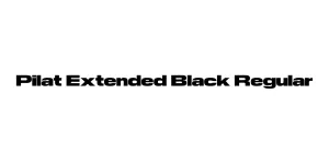 Pilat Extended Black Regular Font
