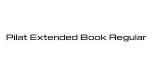 Pilat Extended Book Regular Font