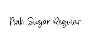Pink Sugar Regular Font