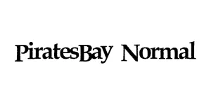PiratesBay Normal Font