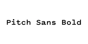 Pitch Sans Bold Font