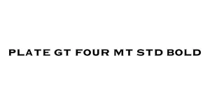 Plate Gt Four MT Std Bold Font