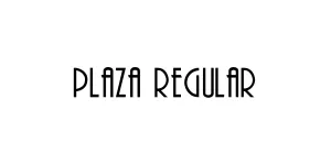 Plaza Regular Font
