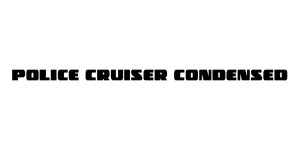 Police Cruiser Condensed Font