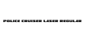 Police Cruiser Laser Regular Font