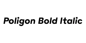 Poligon Bold Italic Font