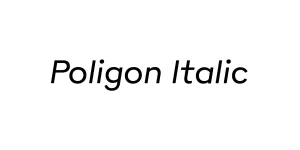 Poligon Italic Font