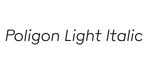Poligon Light Italic Font