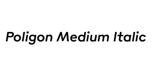 Poligon Medium Italic Font